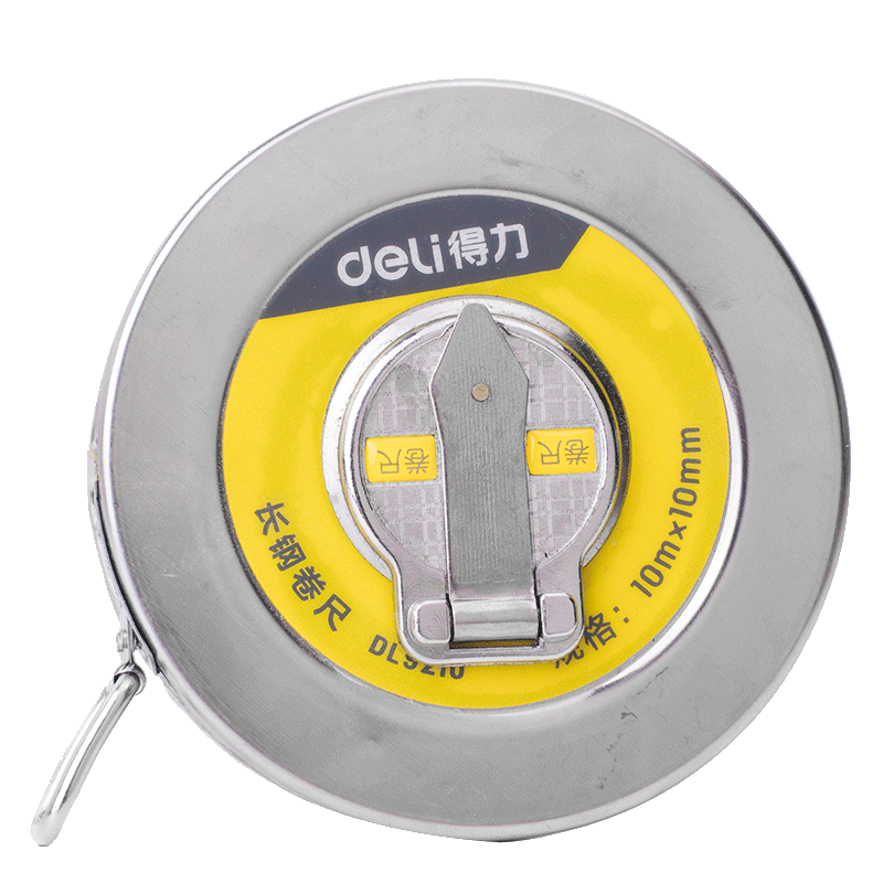 得力盒式长卷尺钢卷尺盒尺盘尺皮尺长10米20米30米50米钢带软尺子,淘宝优惠券,粉丝福利购,淘宝优惠卷