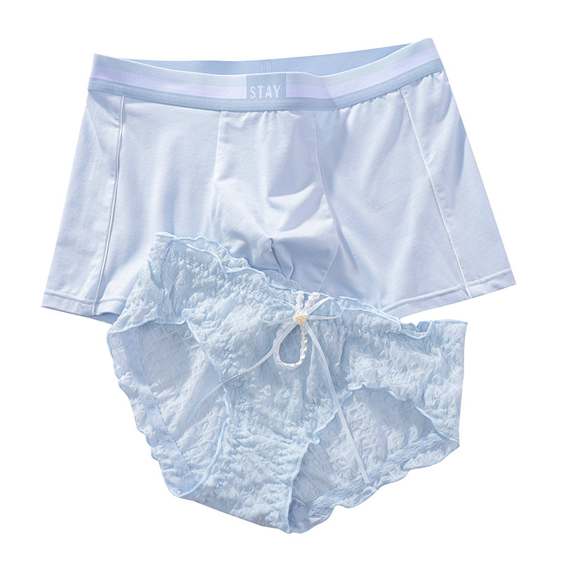 小江家~情侣内裤一男一女可爱性感纯欲蕾丝火辣夫妻趣味内衣套装,淘宝优惠券,粉丝福利购,淘宝优惠卷