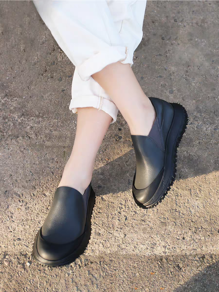 德国外贸原单秋季新款软弹增高显腿细宽楦舒适个性厚底超轻乐福鞋,淘宝优惠券,粉丝福利购,淘宝优惠卷