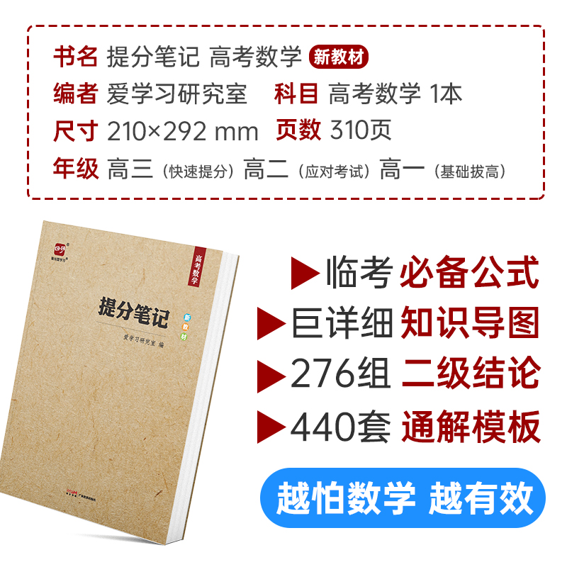 2024高考提分笔记高考数学高考复习资料真题解题模板知识导图公式解题技巧大招必刷题高中高三高二高一新高考新教材智尚爱学习 - 图1