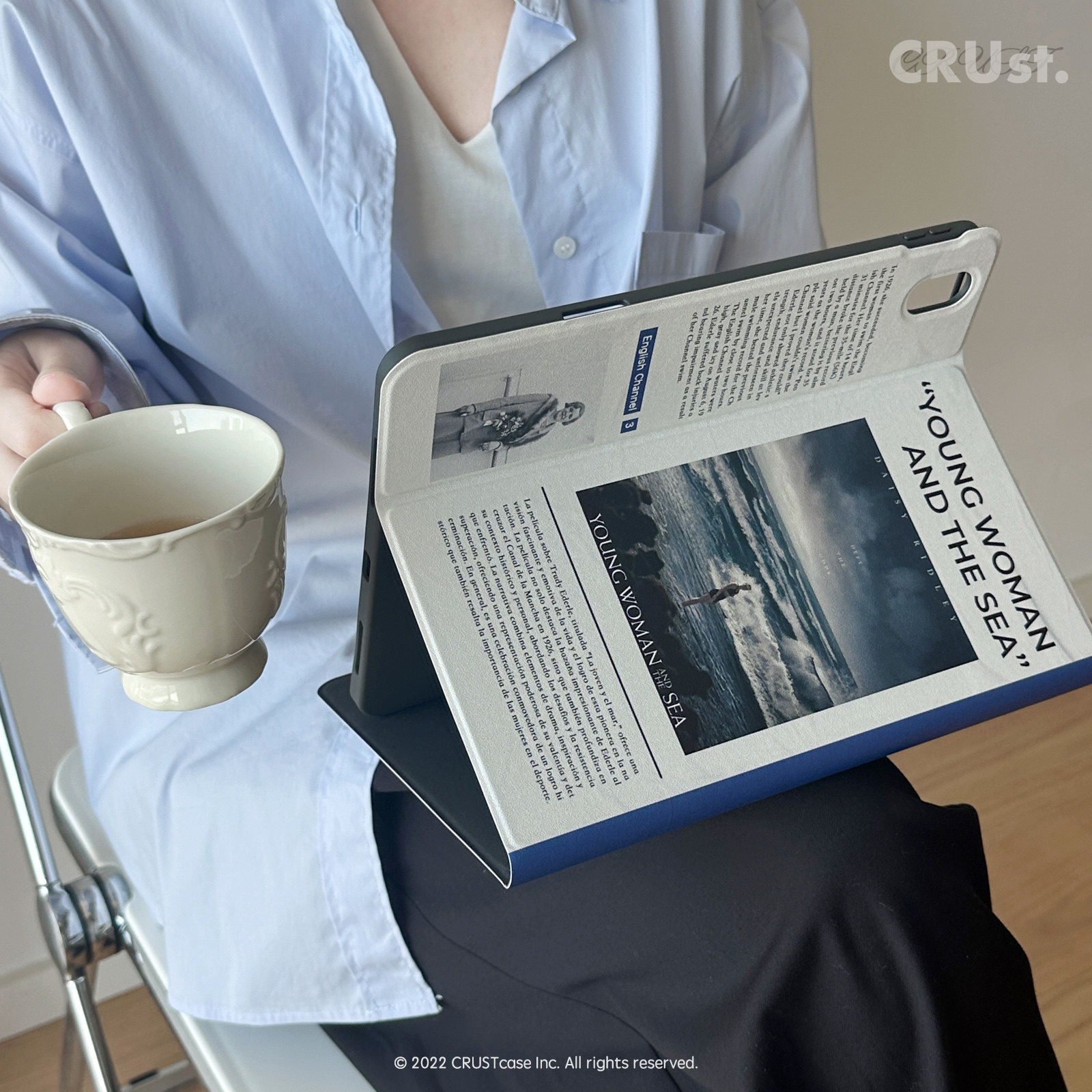 创意报纸风iPad保护套pro11air4/5/6/7磁吸带扣平板壳适用苹果mini6书本款12.9高级感保护壳带笔槽10.2/5,淘宝优惠券,粉丝福利购,淘宝优惠卷