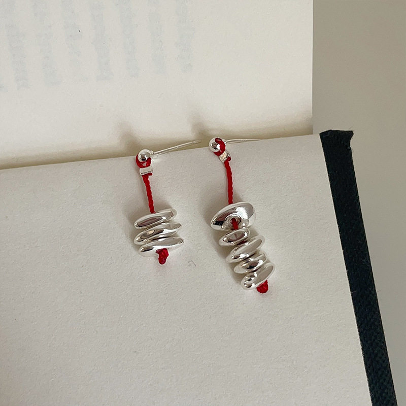 MEIRLINC 原创不对称复古红绳小众设计新中式国潮高级感独特气质,淘宝优惠券,粉丝福利购,淘宝优惠卷