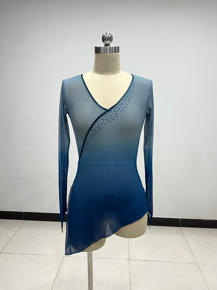 古典舞舞蹈服女飘逸身韵纱衣练功服服装中国舞新款艺术艺考网纱 - 图0