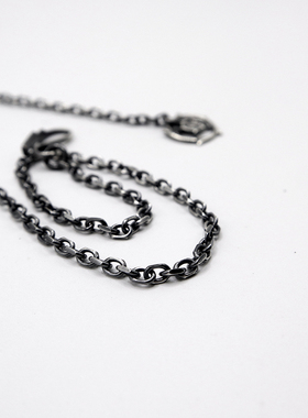 925纯银十字链男女复古通用项链