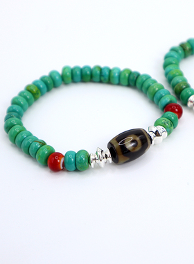 男女通用松石珠隔珠原创设计手链