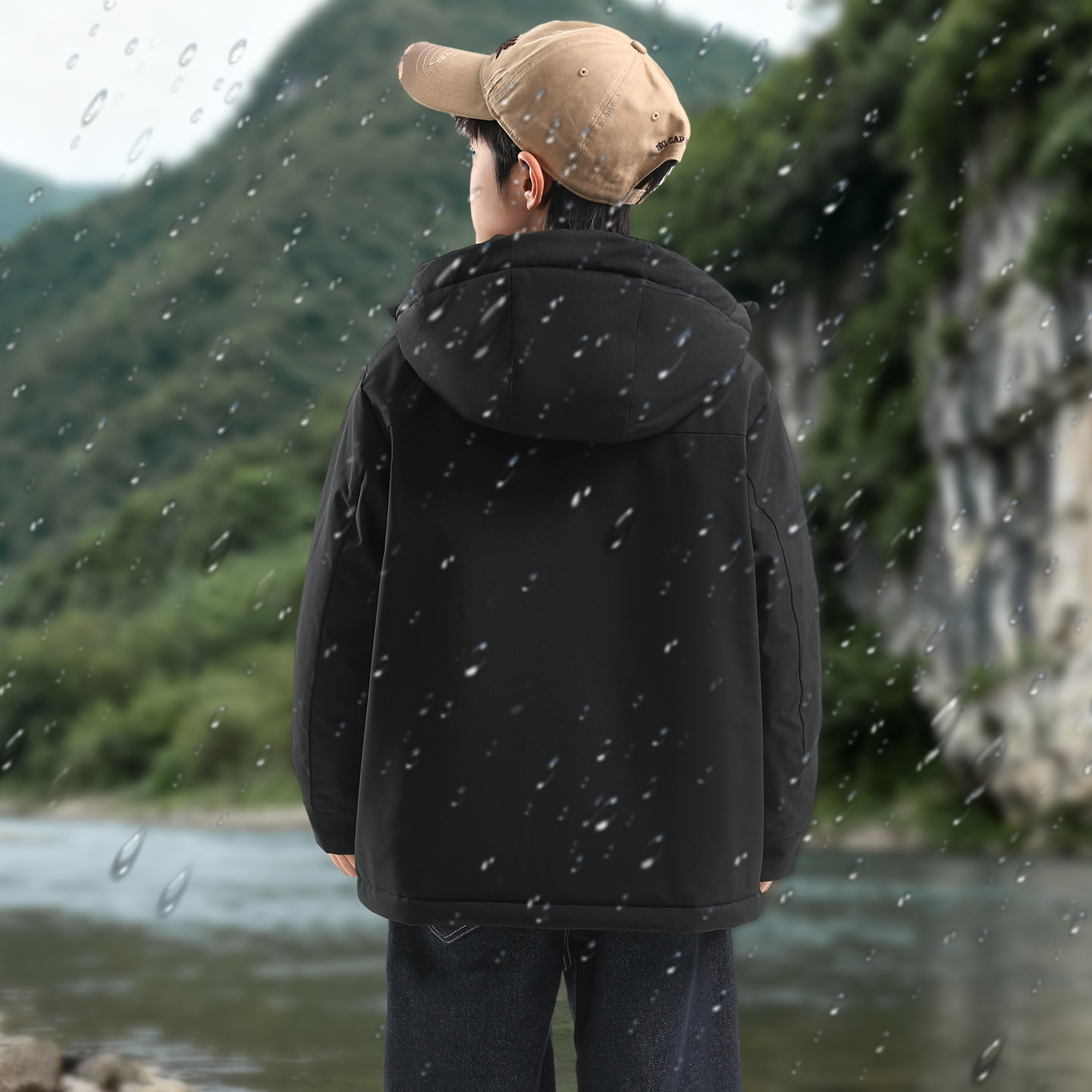 冬季男童冲锋衣外套夹棉中大童儿童加厚防风防水保暖滑雪软壳棉衣,淘宝优惠券,粉丝福利购,淘宝优惠卷