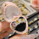 Ascher's golden diamond ring for women with colorful treasures and rich women's rings