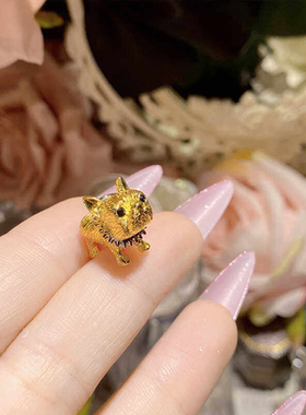 猫猫小巧霸气狗狗山茶守护者项坠