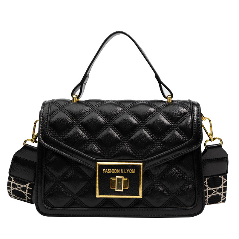 春季流行菱格小包包女包2025新款时尚宽带斜挎包高级感锁扣小方包,淘宝优惠券,粉丝福利购,淘宝优惠卷