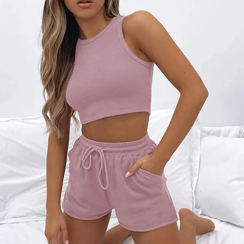 [2024 2pcs Short Pants Shorts For Women Summer Running Ladies]
