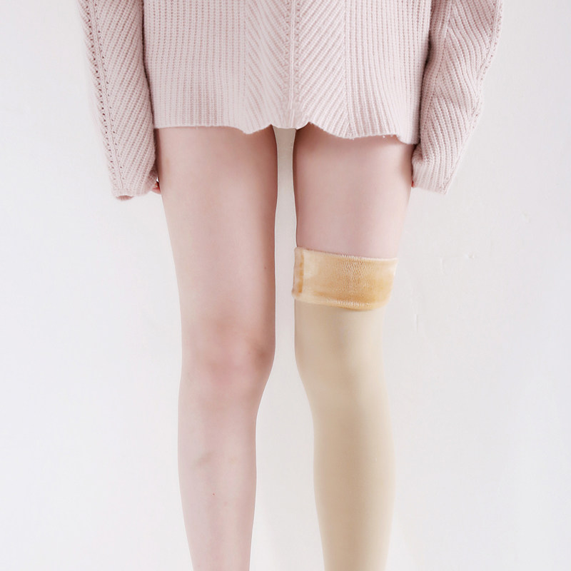 秋冬加绒加厚连裤袜微压显瘦保暖踩脚丝袜连体奶白色袜子打底裤女,淘宝优惠券,粉丝福利购,淘宝优惠卷