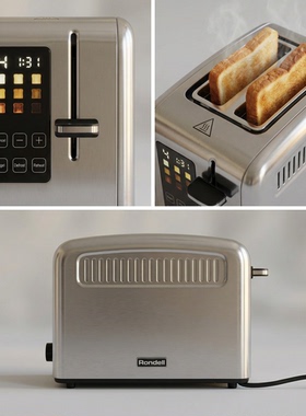 出口烤面包机家用多士炉不锈钢吐司机多档调节烘烤早餐机 toaster