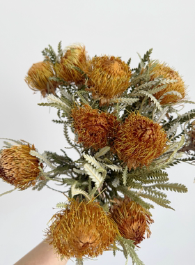 黄金佛塔进口复古干花花束客厅摆设装饰天然风干永生花高级感真花