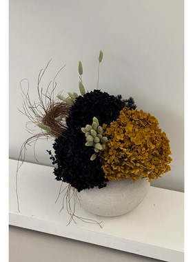 侘寂风干花花束龙爪枝干花永生花服装店装饰民宿样板房软装摆件