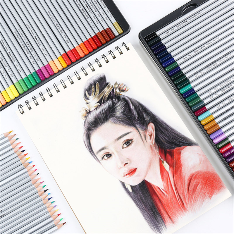 英雄正品776油性彩色铅笔24/36/48色手绘涂色美术画画777彩铅铅笔,淘宝优惠券,粉丝福利购,淘宝优惠卷