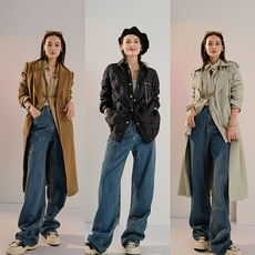 Женский пуховик 美洋meiyang 摇滚音浪轻羽绒服 白鸭绒中长款轻薄短款女冬 8955611170