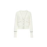 Meiyang Meiyang [Spot] Torter String String Cardigan Шерсть смешанный цвет арочный арочный игла