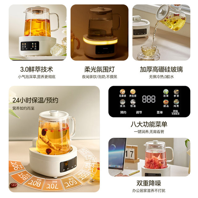 Royalstar all-glass health pot multi-function kettle