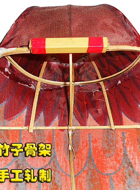 潍坊传统老鹰风筝3d骨架轧制布展