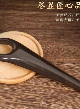 厂家泗滨玄黄砭石刮鼻器二角蜗牛儿童鼻翼鼻梁按摩拨筋点穴棒