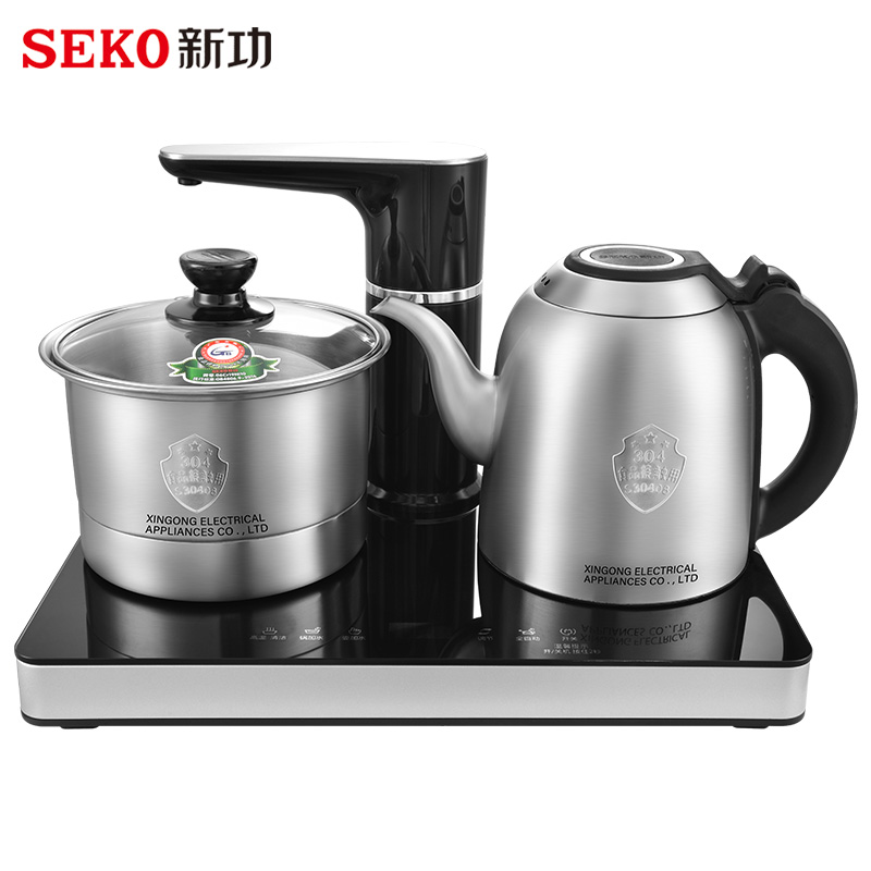 Seko/新功G31智能全自动翻盖上水恒温电热烧水壶茶炉套装泡茶专用