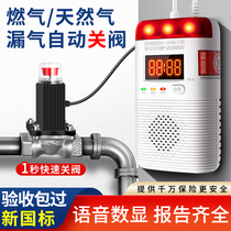 Natural gas alarm cut off valve gas leakage alarm Home solenoid valve gas alarm Automatic break valve