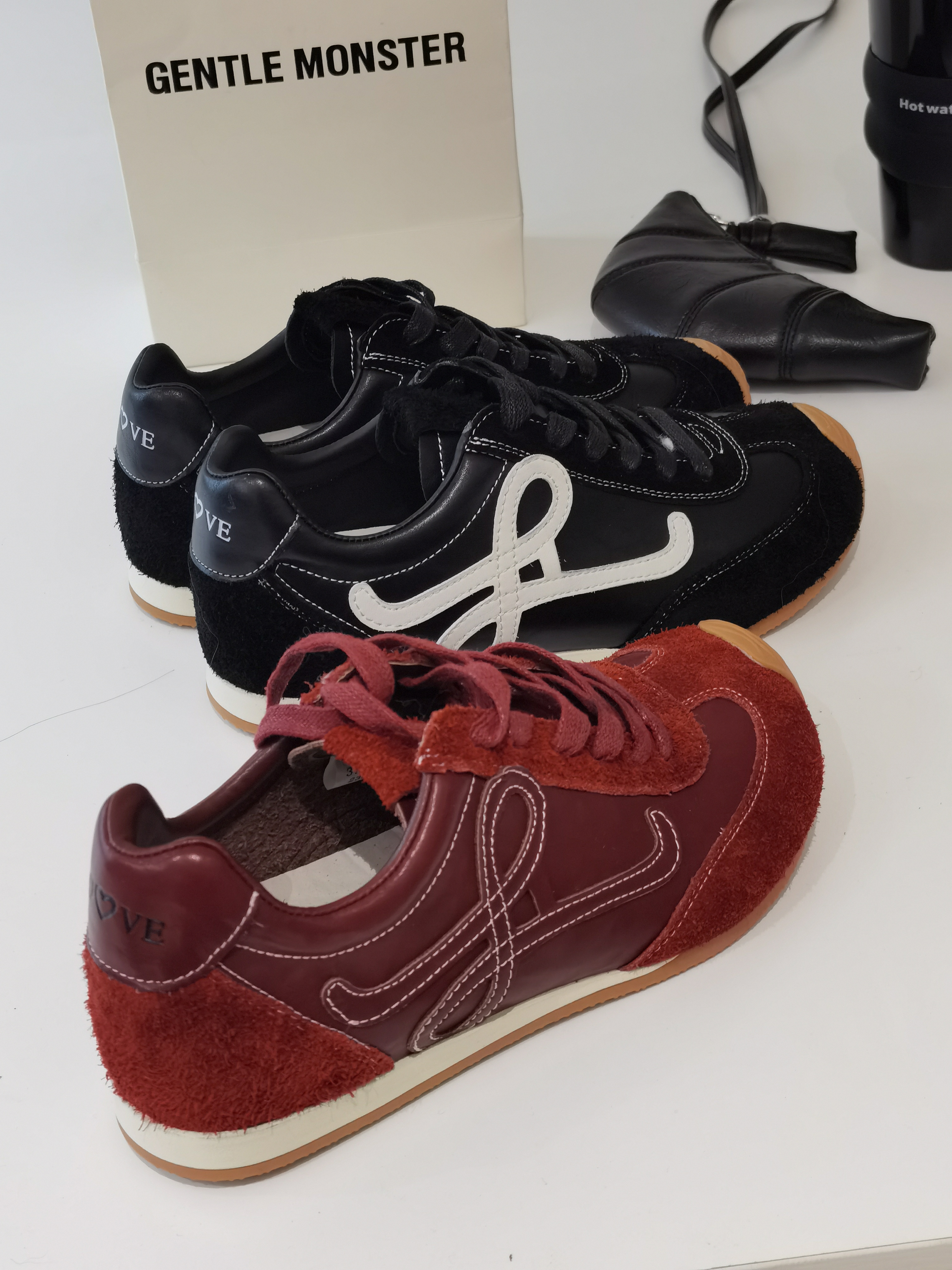 诗歌兰同款-新款运动休闲鞋真皮版内增高德训芒果头女鞋2050 - 图2