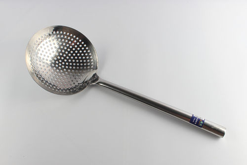 钢柄漏勺不锈钢大油鼓漏沥水面条捞饺子过滤网油捞菜勺厨房小家用 - 图0