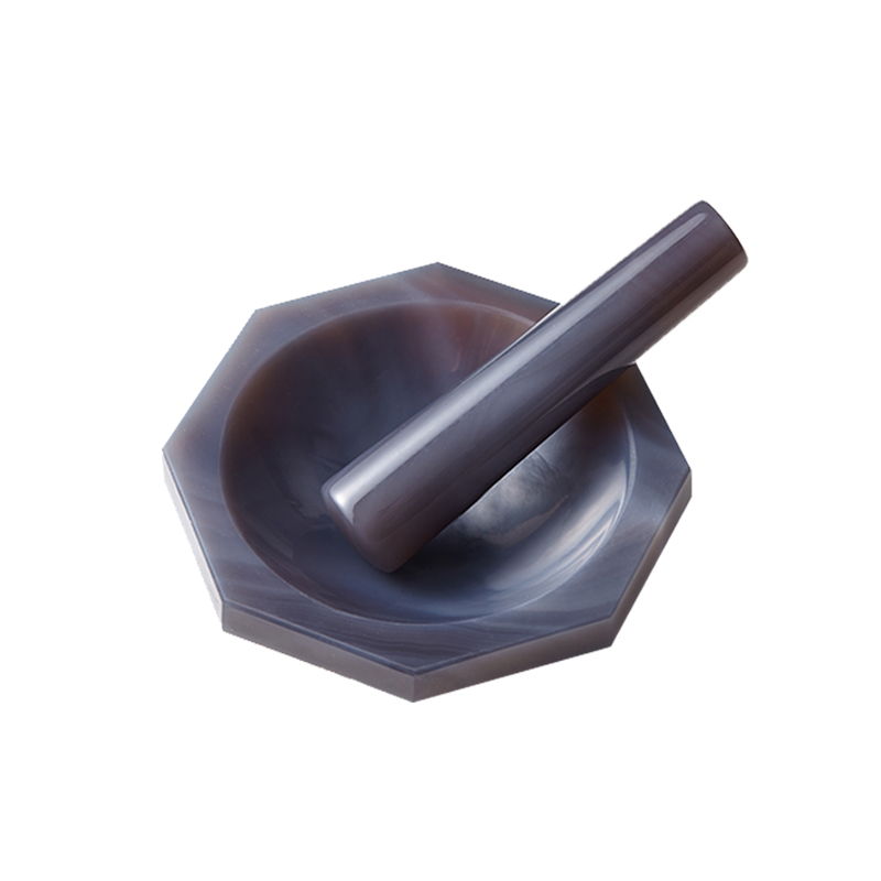 玛瑙研钵实验室研磨钵棒天然耐磨抗腐蚀一级品内径12cm 80 100mm_虎窝淘