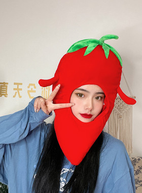 搞怪鸡腿帽子儿童表演道具头套女