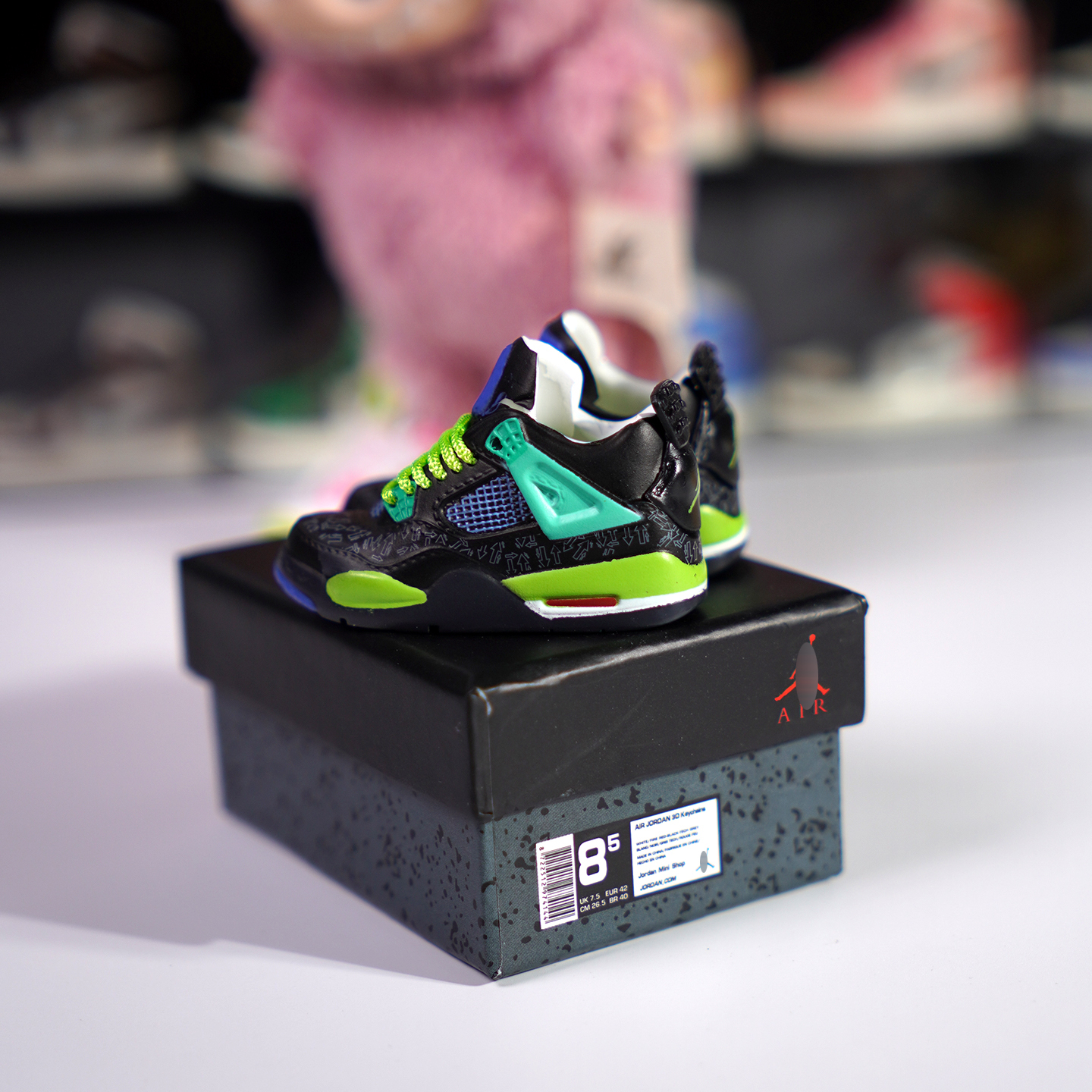 拉布布labubu娃衣17cm鞋子模型5cm搪胶玩具手办AJ盲盒aj4球鞋 - 图2