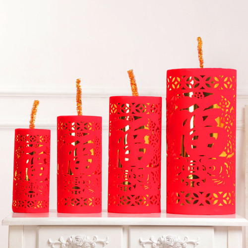 2026马年新年装饰炮仗炮竹坐炮春节商场酒店元旦场景布置道具摆件 - 图2