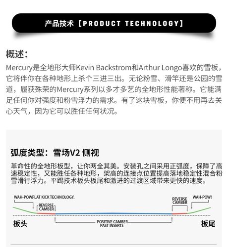 capita滑雪板水星MERCURY全能雪板大山自由式滑雪板刻滑神器-图1