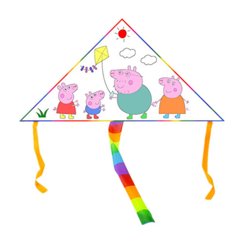 儿童教学手工风筝diy材料包 幼儿园空白涂鸦绘画填色手绘风筝 - 图3