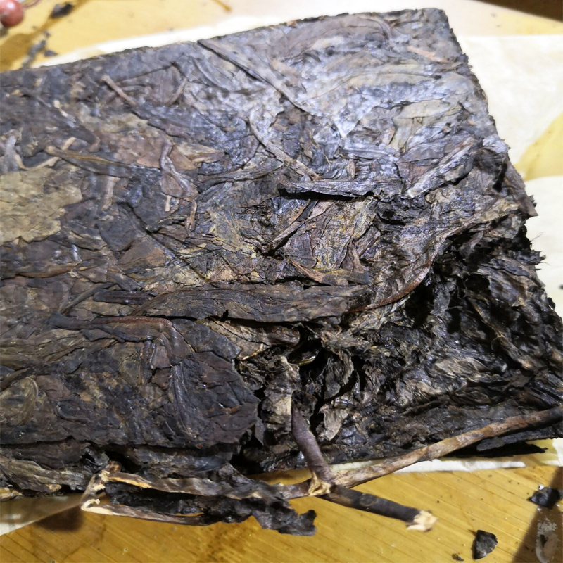 雪域方品 雅安茶厂藏茶黑茶酥油茶茶砖煮茶康砖400g装藏黑砖茶