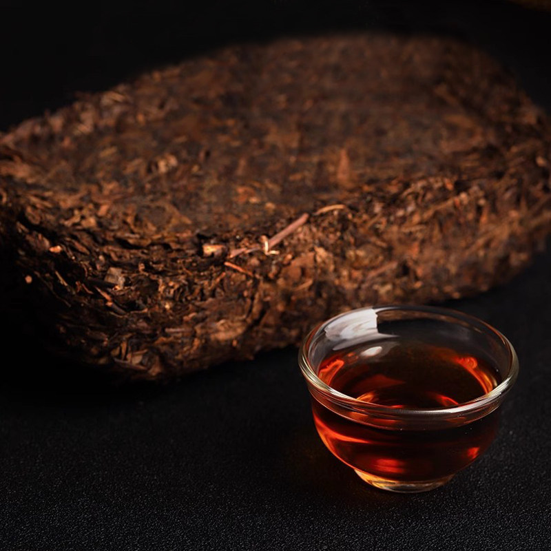 雪域方品 雅安原茶厂吉祥茶金尖藏茶黑茶500g装煮茶砖可煮酥油茶 - 图2