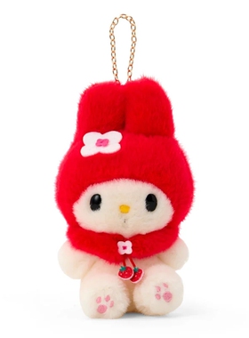 日本正版三丽鸥Sanrio HelloKitty美乐蒂Melody毛绒娃娃包包挂件