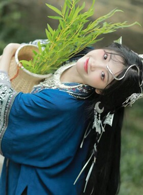 三月三儿童发饰蝴蝶流苏发夹
