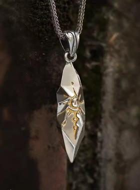 许愿石项链男潮原创设计复古个性