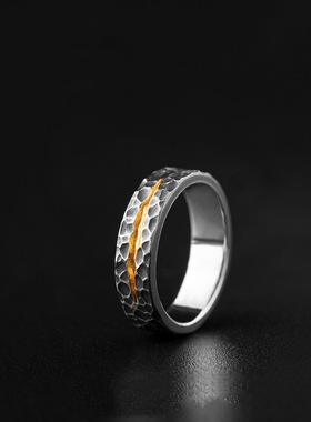 情侣开口戒指个性复古百搭