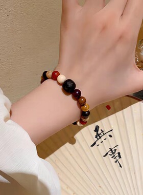 新中式防菩提根多宝珠串珠手链女2026年新款复古民族风串珠手饰