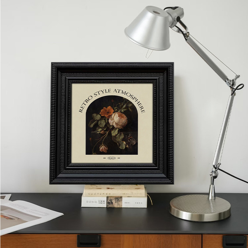 法式复古软装挂画高级感中古风卧室床头装饰画玫瑰花小众艺术壁画,淘宝优惠券,粉丝福利购,淘宝优惠卷