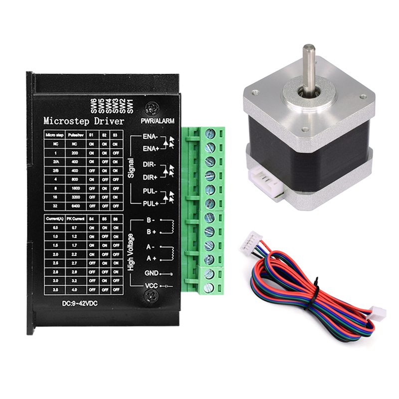 42步进电机驱动套装0.4N.M步进马达17HS4401S+TB6600电机驱动器4A - 图3