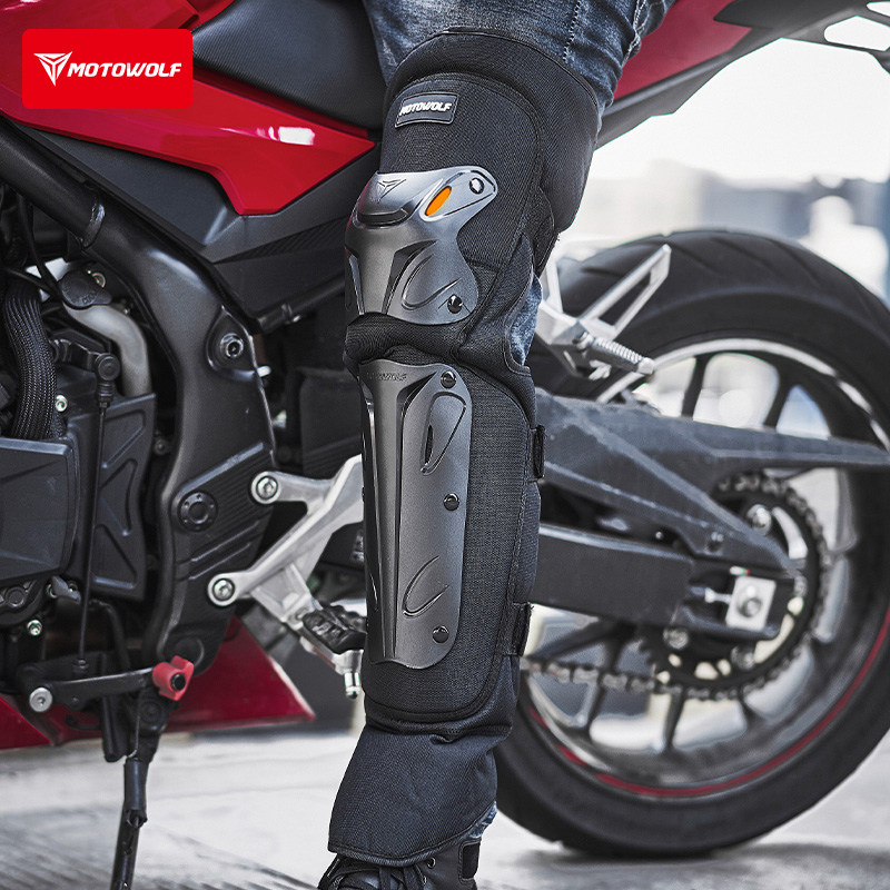 Modo Wolf motorcycle knee pads plus velvet to keep warm and windproof