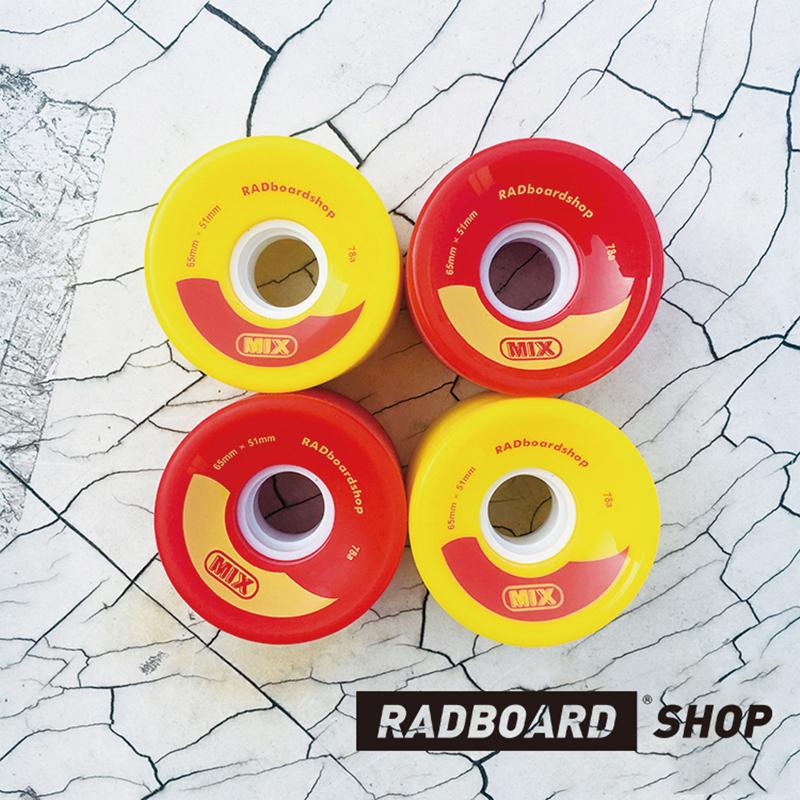 MIX番茄炒蛋轮子65mm78a混色专业平花Dancing长板RADBOARDSHOP - 图0