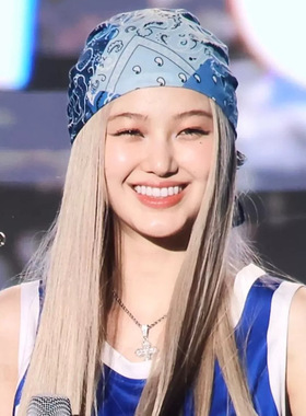 韩国小众新款 NewJeans同款 甜酷嘻哈个性十字架彩钻