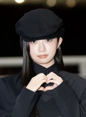 韩国小众井怜同款可折叠毛呢护耳