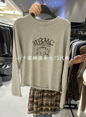 一件包邮 小夕韩国东大门代购CREDITO 26秋女装时尚新款长袖T恤