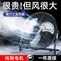 Official) Groveling Fan Industry Electric Fan Powerful high-power Home Desktop Floor Site 1099