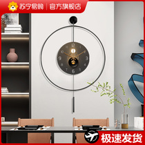 Modern minimalist Living room Clocks Atmosphere Fashion Light Lavish Hanging Wall Clock Nordic Restaurant Home Creative Hanging Clock 2129